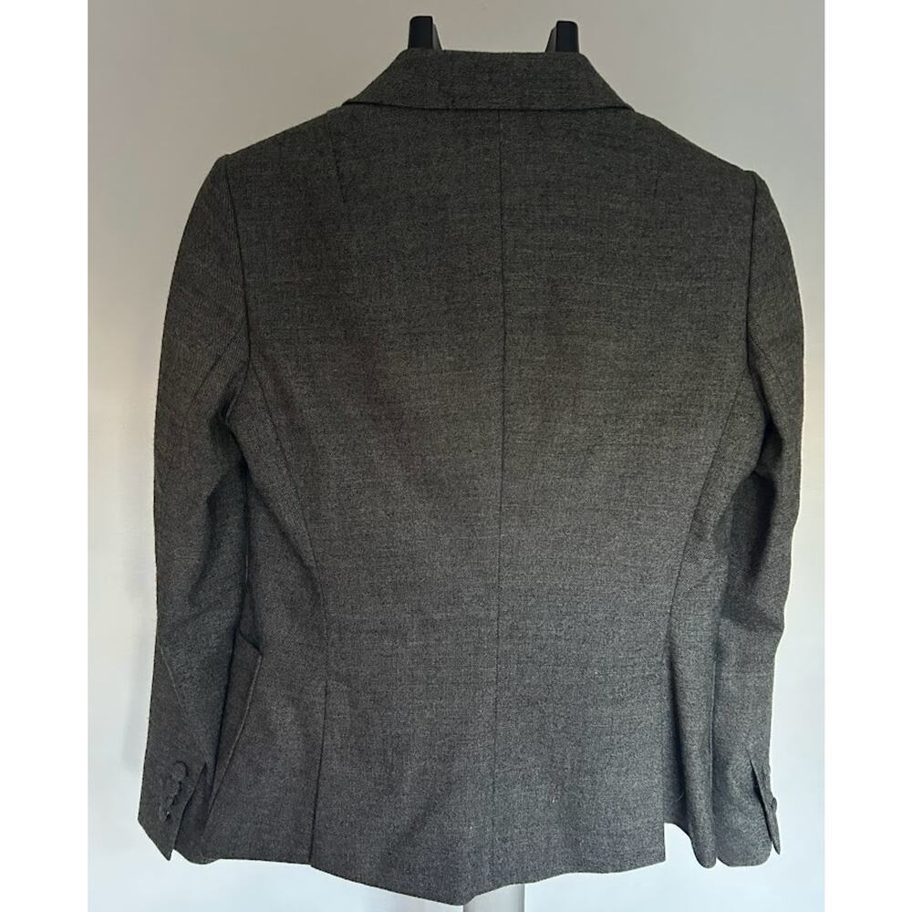 Banana Republic Italian Fabric RN#54023 Women's 6 Gray Wool Blend Blazer Jacket - Picture 2 of 7